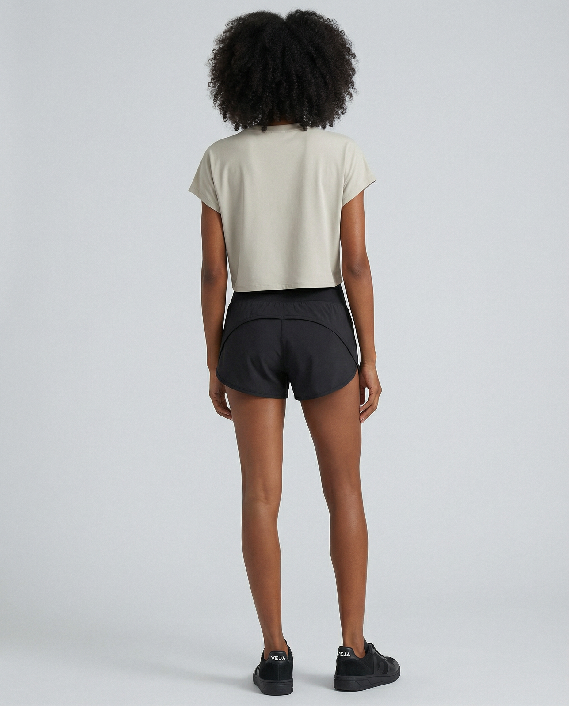 UAPA Motion Crop in beige — women's activewear crop top