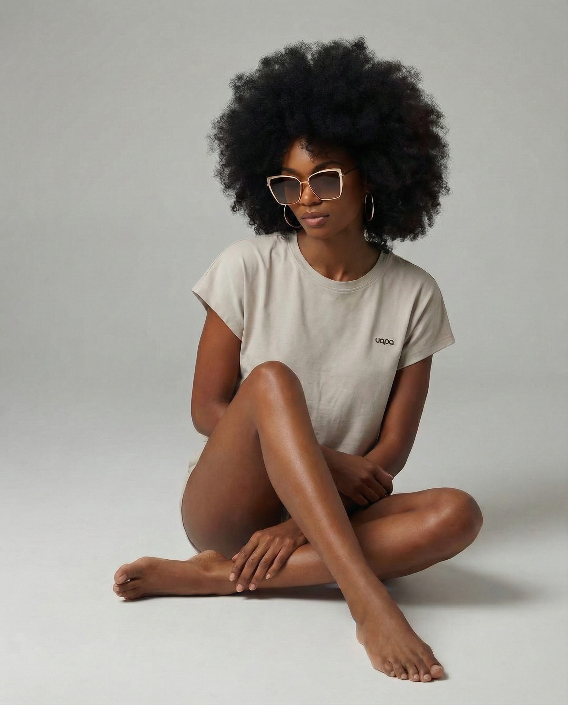 UAPA Motion Crop in beige — women's activewear crop top