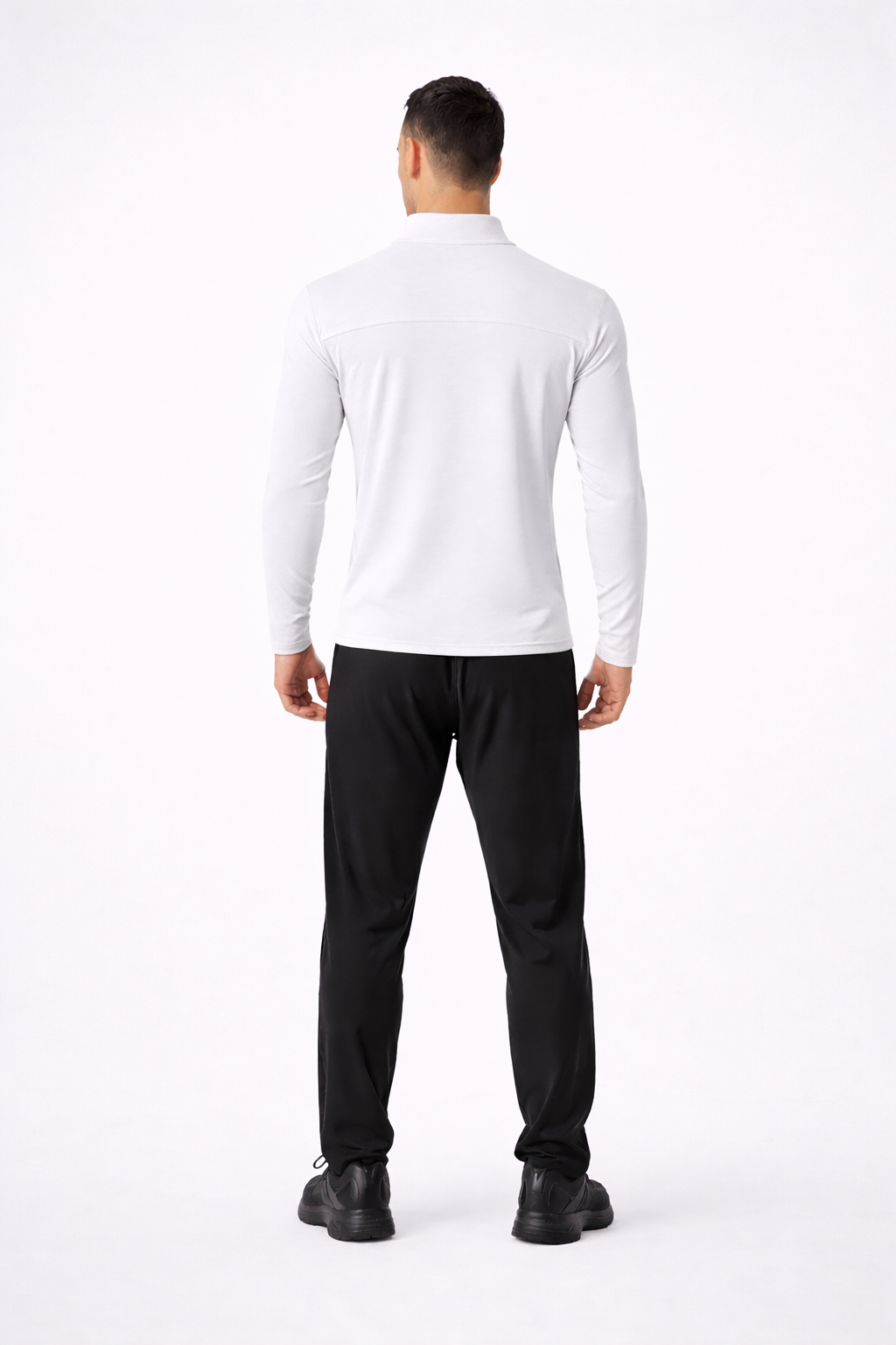UAPA Flex Quarter-Zip in white — men's activewear quarter-zip