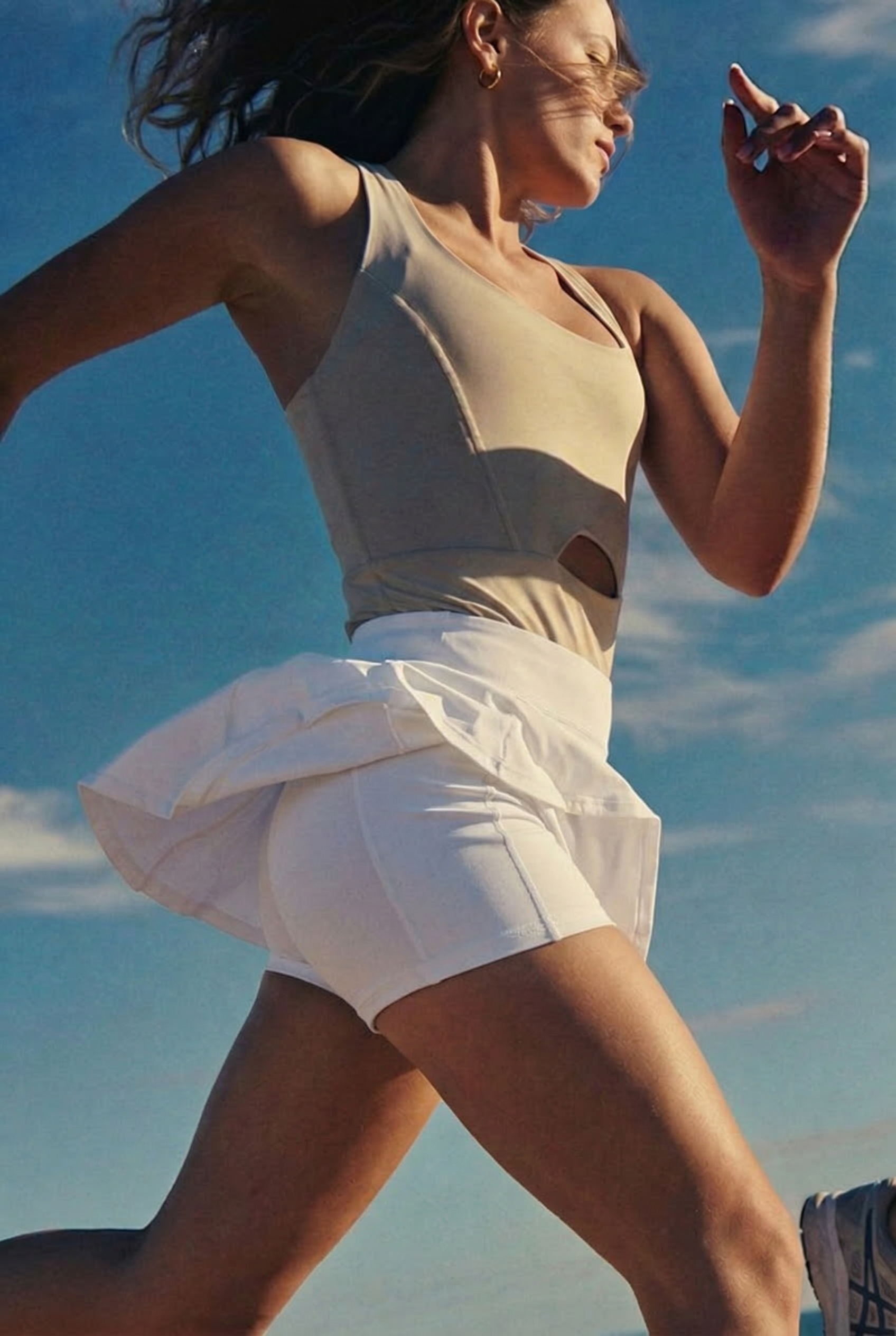 UAPA Studio Skirt in white — women's activewear skirt