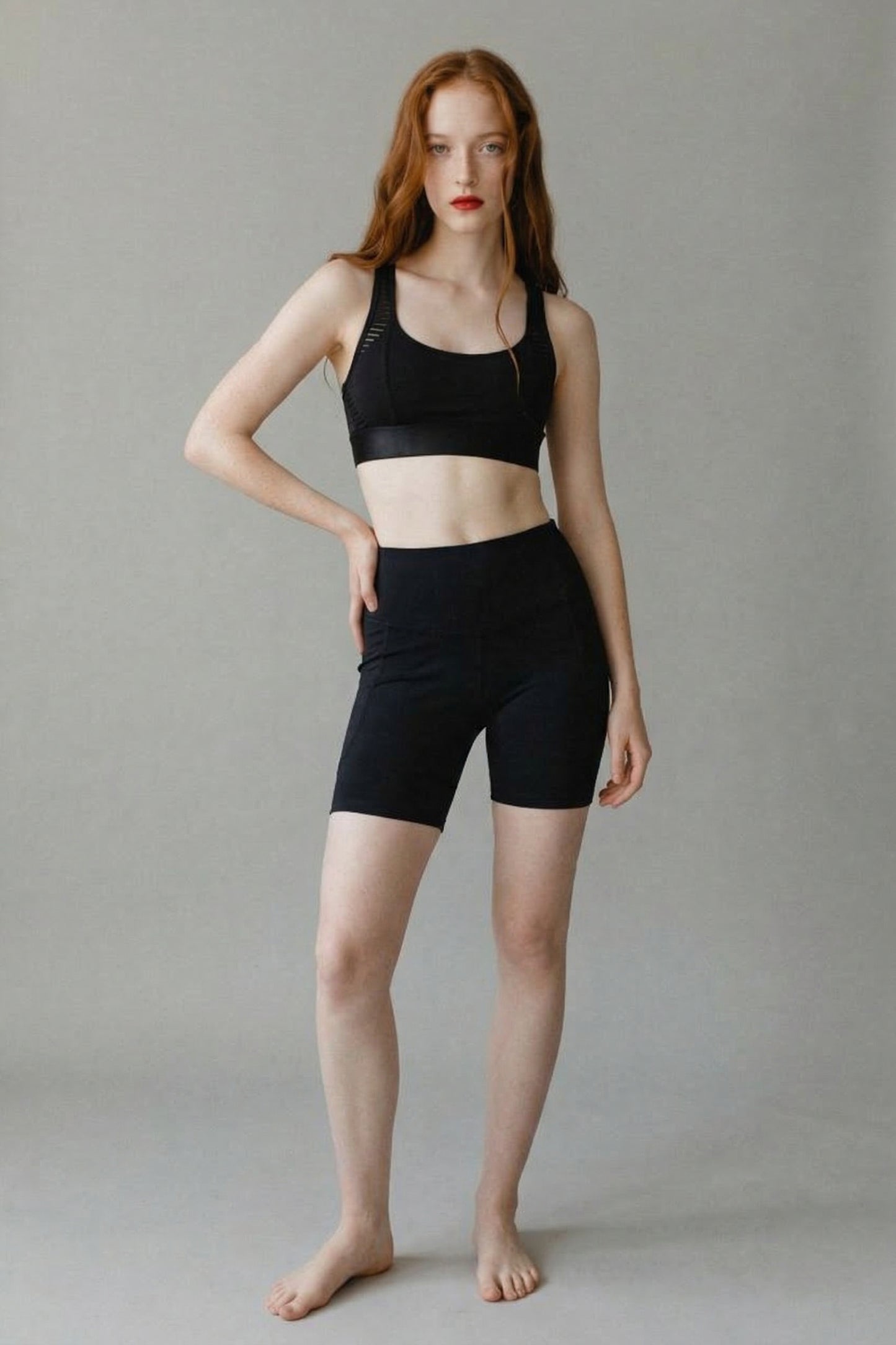 UAPA Studio Biker in black — women's activewear biker shorts