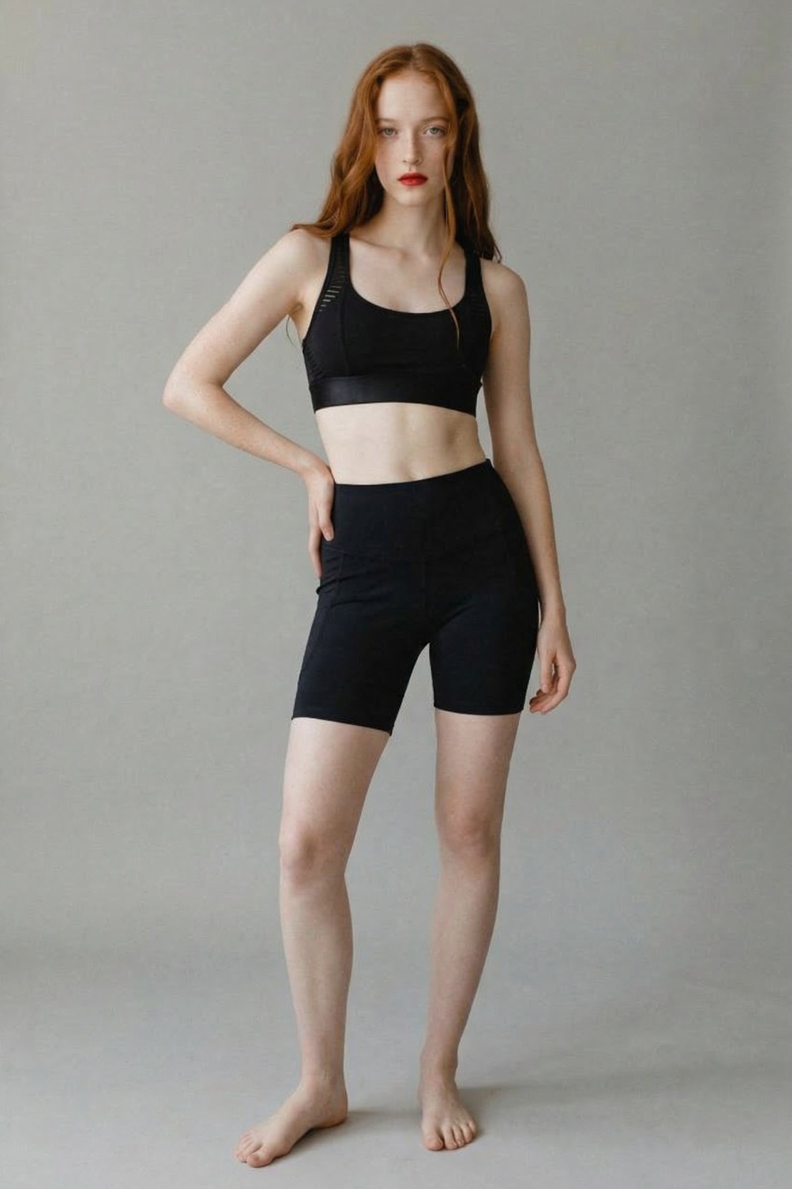 UAPA Studio Biker in black — women's activewear biker shorts