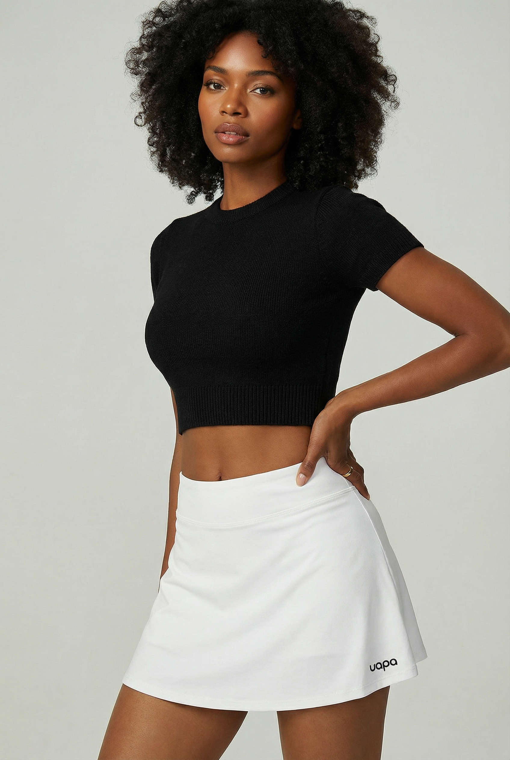 UAPA Core Skirt in white — women's activewear skirt