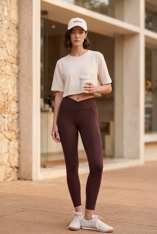 UAPA Core Leggings in brown — women's activewear leggings