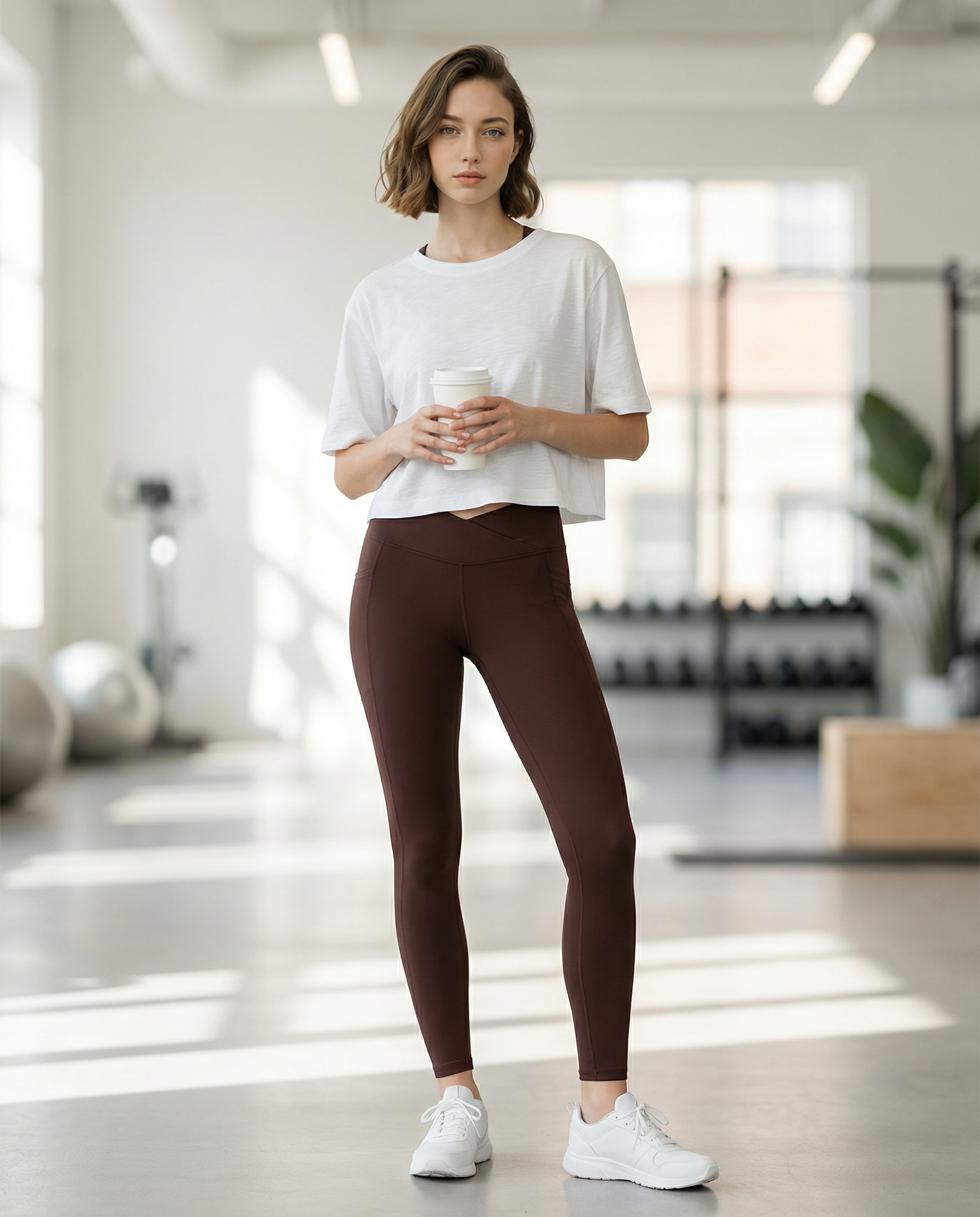 UAPA Core Leggings in brown — women's activewear leggings