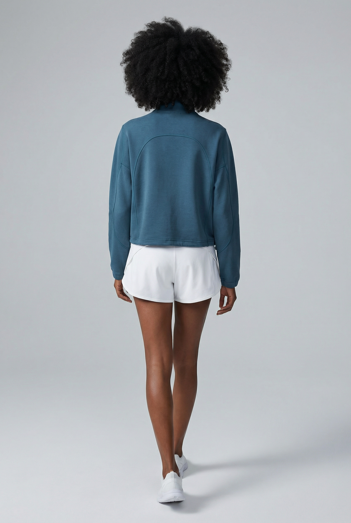UAPA Flow Quarter-Zip in blue — women's activewear quarter-zip