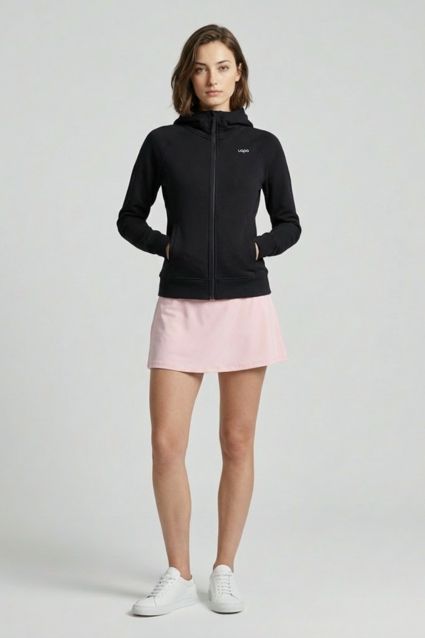 UAPA Core Zip Jacket — women's activewear zip jacket with UAPA logo