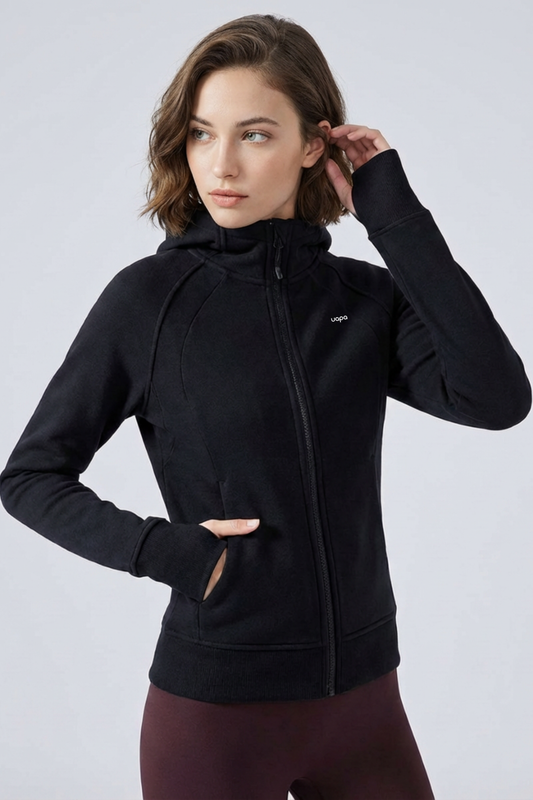 UAPA Core Zip Jacket — women's activewear zip jacket with UAPA logo