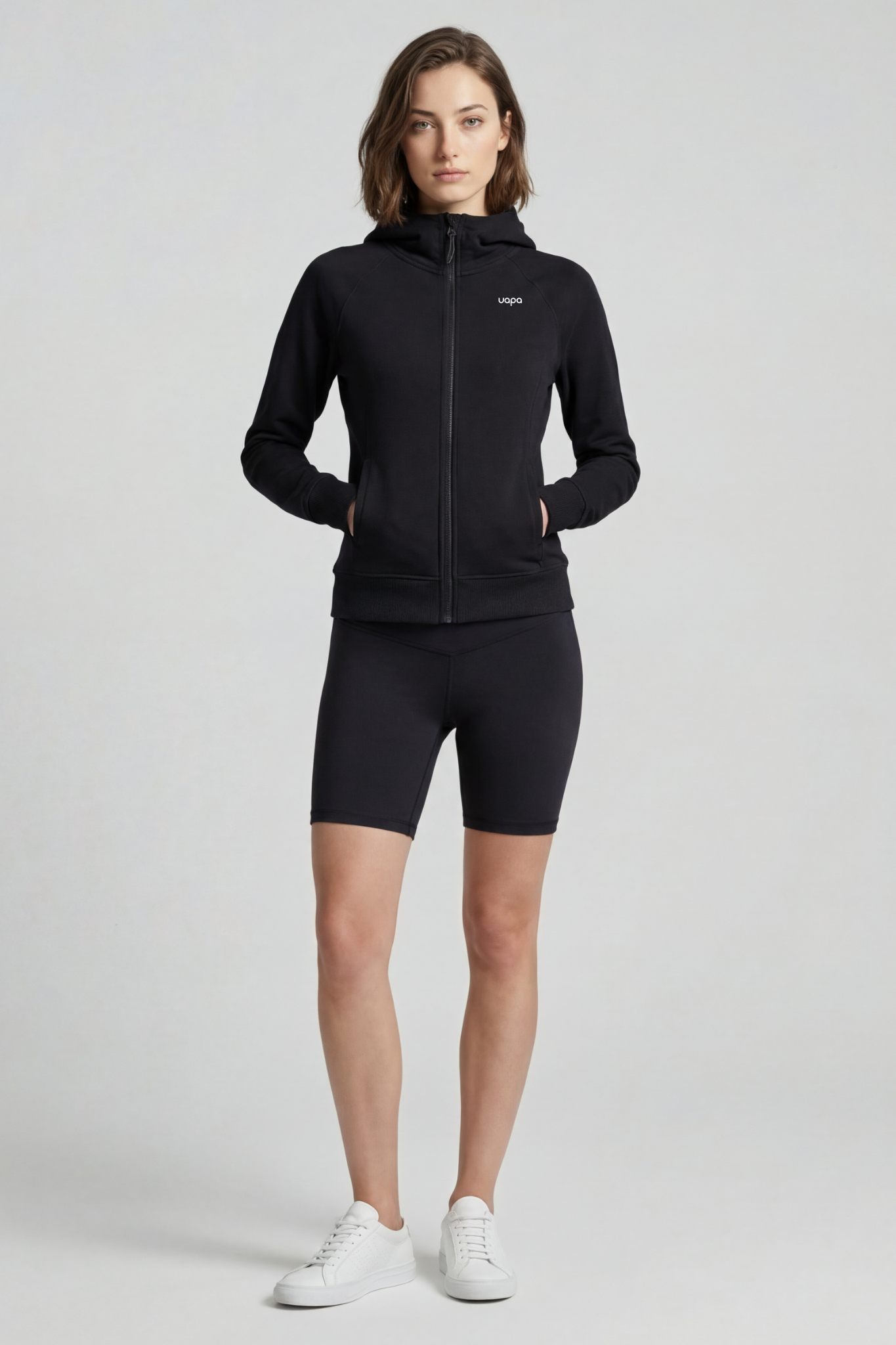 UAPA Core Zip Jacket — women's activewear zip jacket with UAPA logo