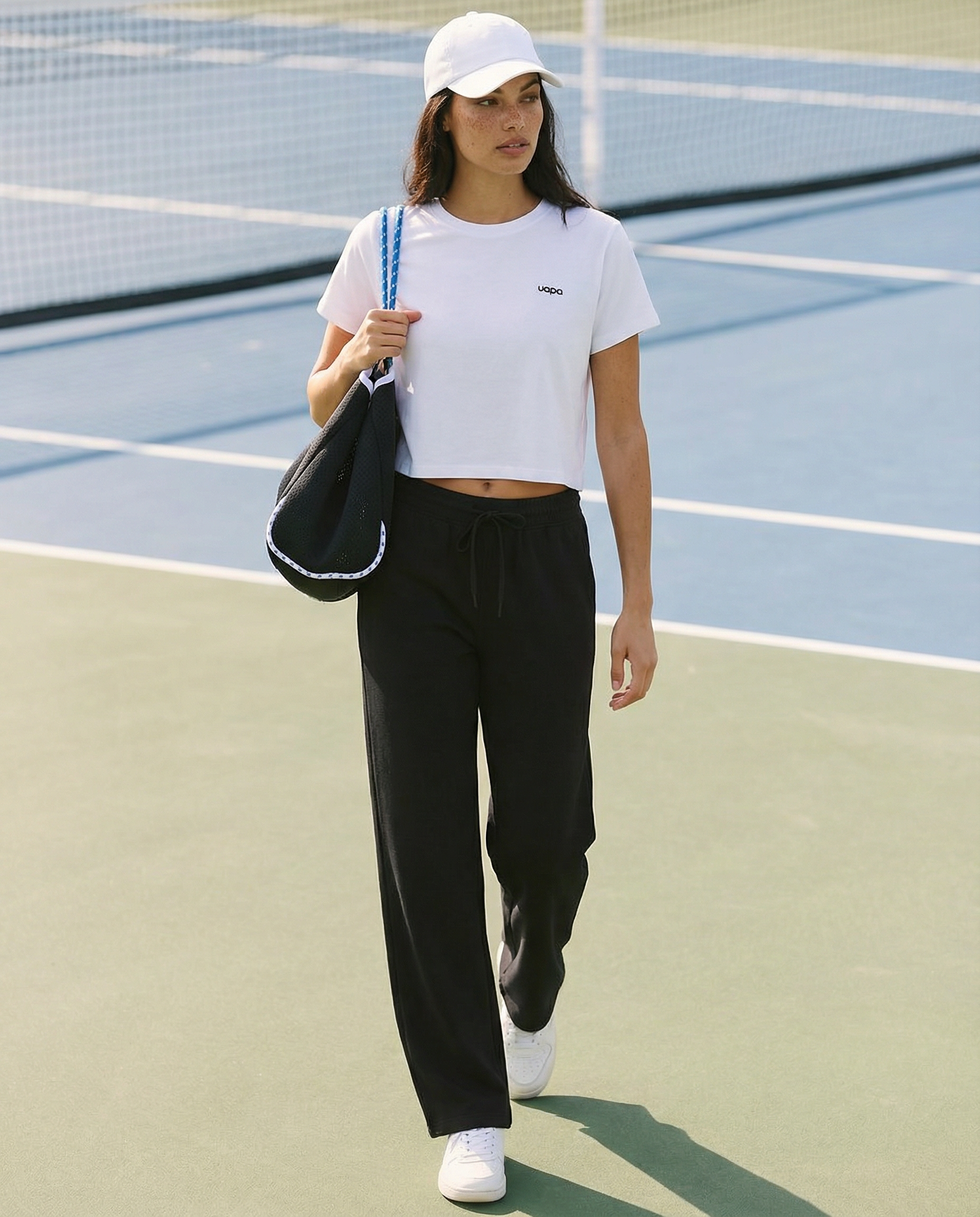 UAPA Relaxed Crop in white — women's activewear crop top