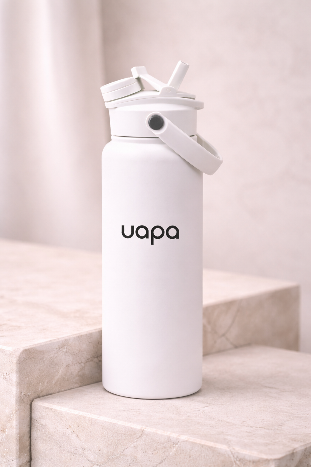 UAPA Studio Bottle in white — UAPA water bottle