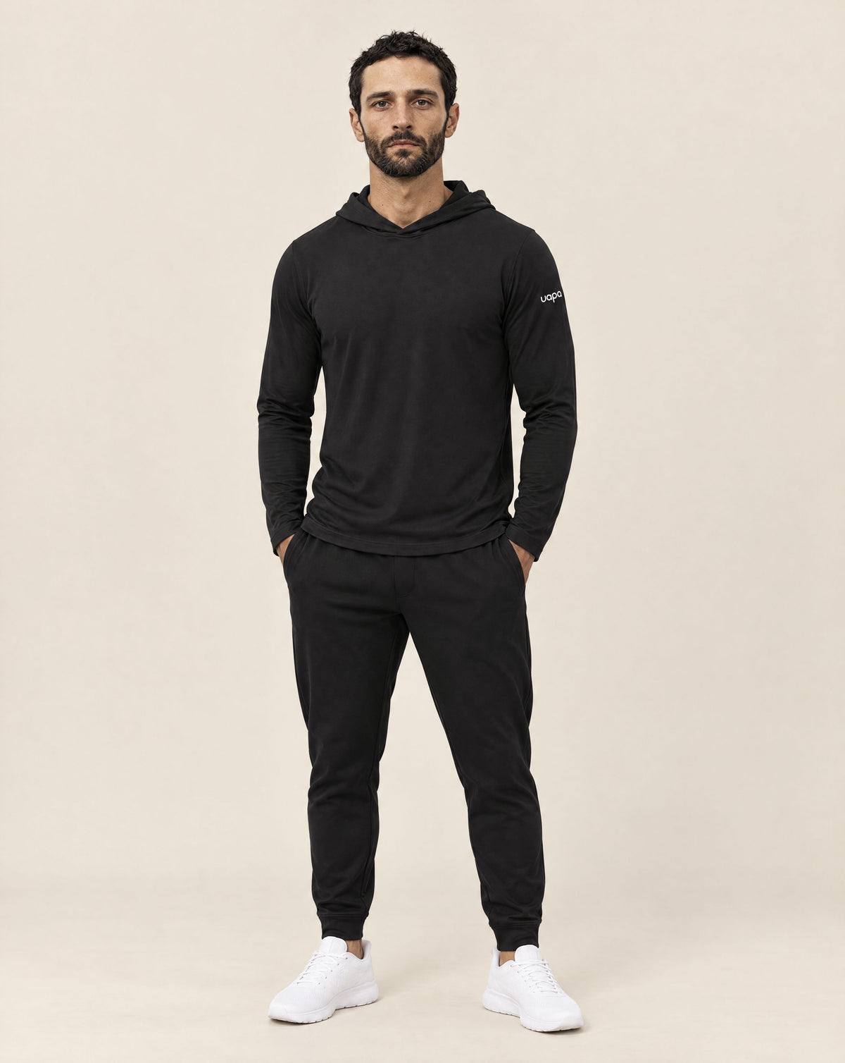 UAPA Soft Hoodie Black - front