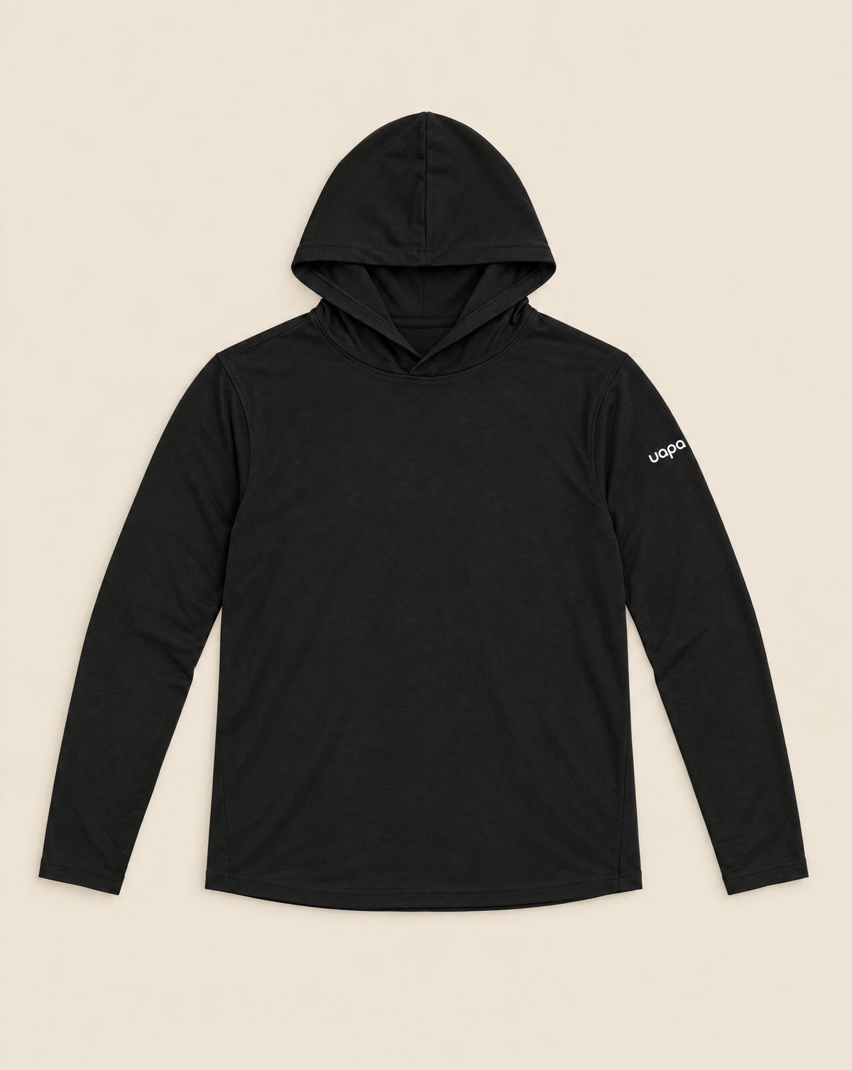 UAPA Soft Hoodie Black - flat