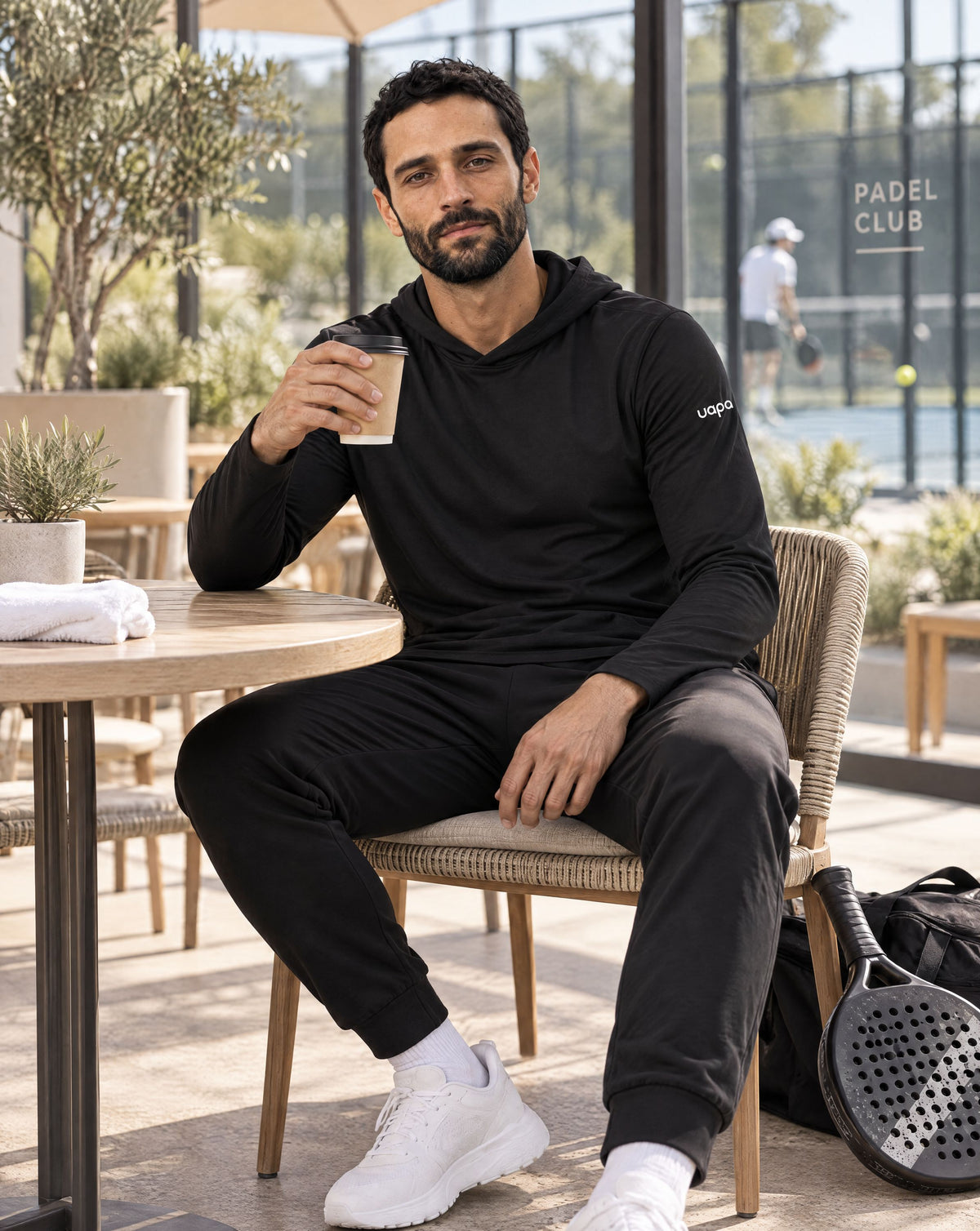 UAPA Soft Hoodie Black - lifestyle