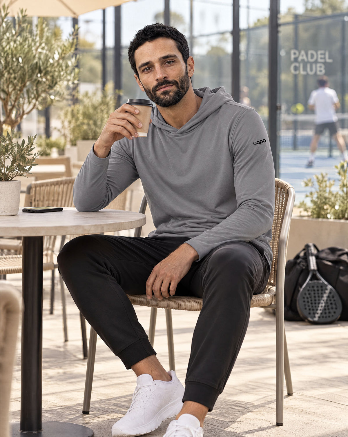 UAPA Soft Hoodie Light Grey - lifestyle