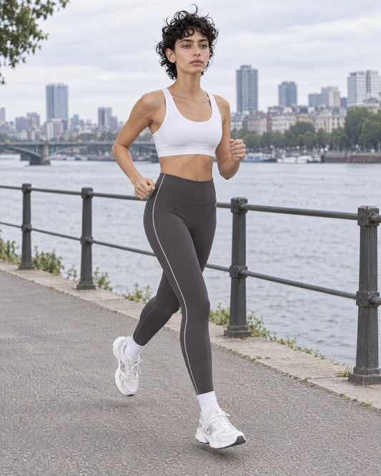 UAPA Motion Legging in Grey — women's activewear legging, lifestyle
