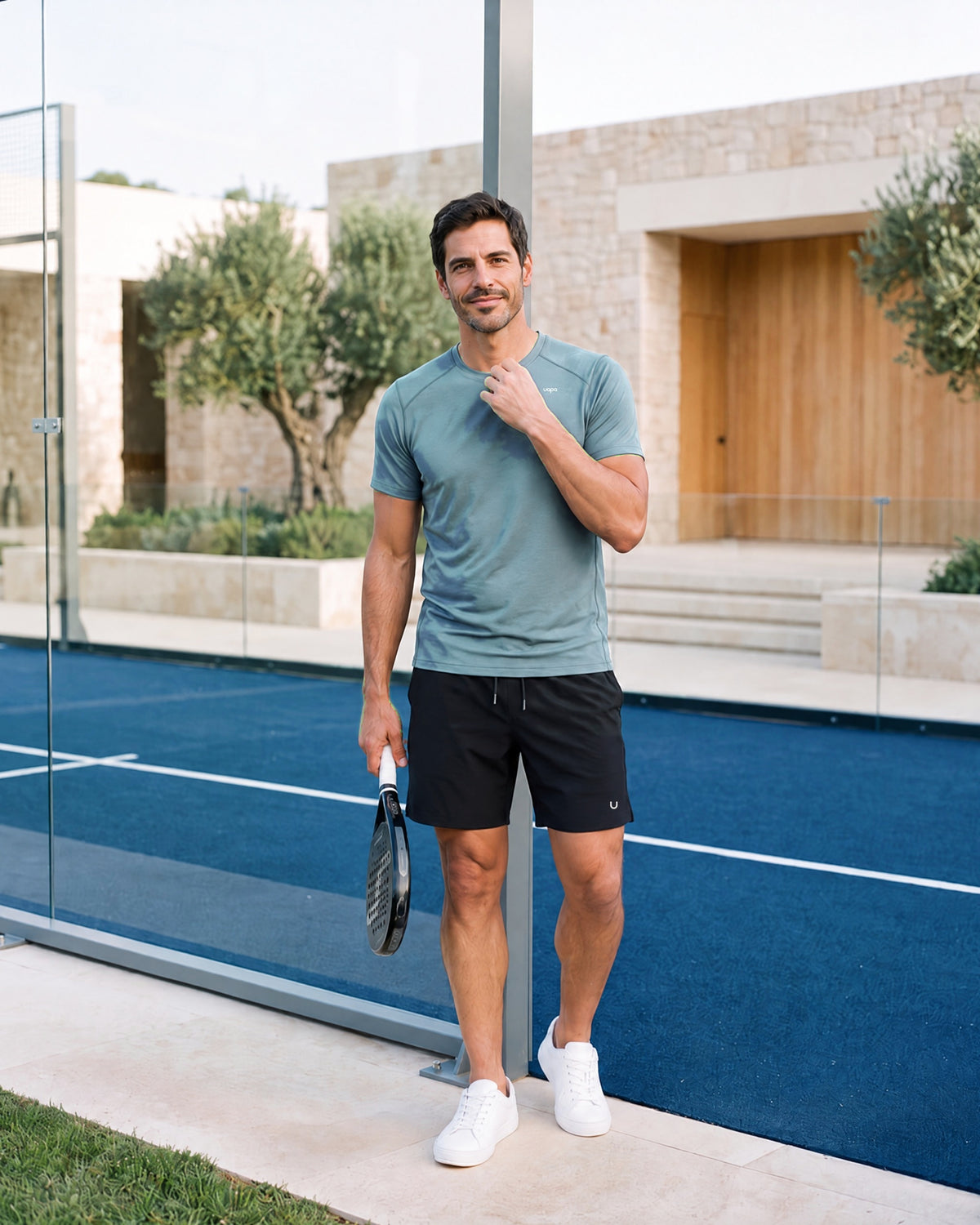 UAPA Motion Shirt in Blue Grey — men's activewear training tee, lifestyle