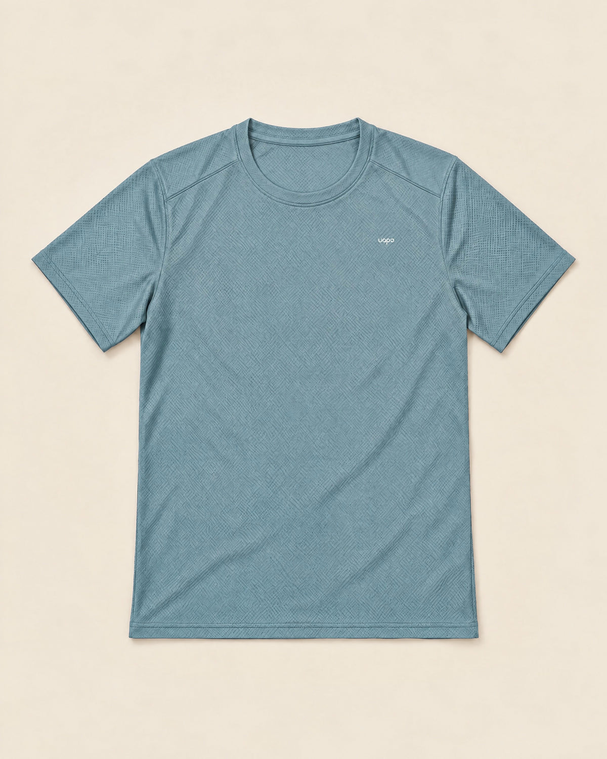 UAPA Motion Shirt in Blue Grey — men's activewear training tee, flat lay