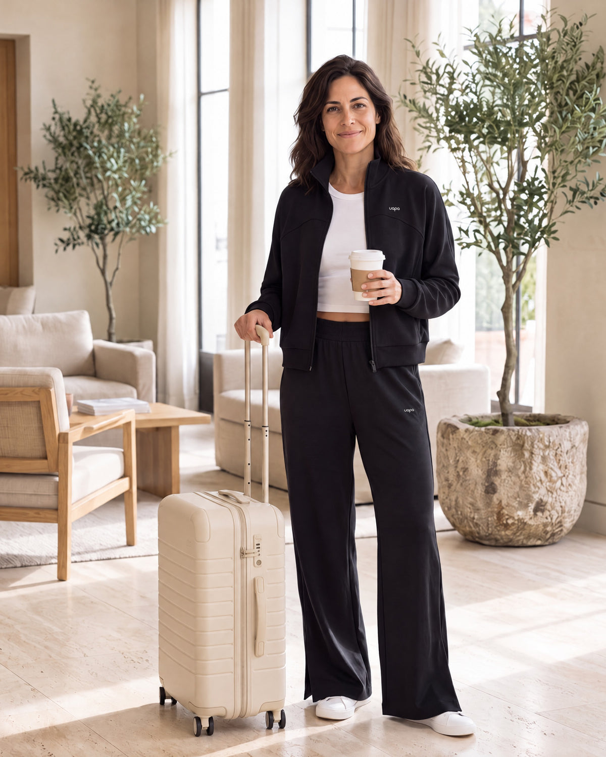 UAPA Tempo Jacket in Black — women's activewear jacket, lifestyle